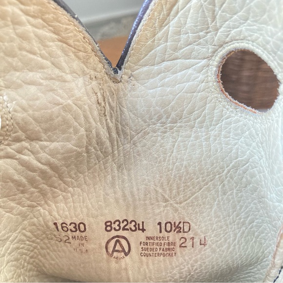 Vintage Acme Western Cowboy Boots US MEN 10.5 WMN 12 Brown Leather Boho USA - Picture 7 of 7